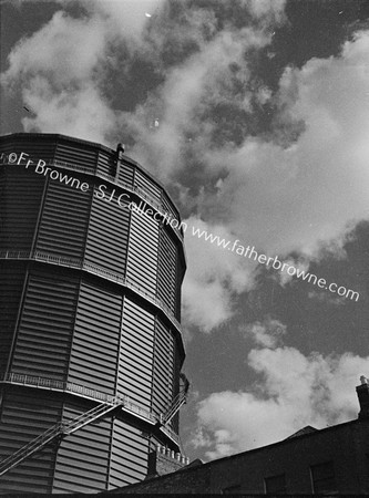 GASOMETER  WITH CLOUDS